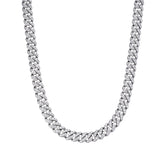 10mm One Row Cuban Moissanite Chain 20"